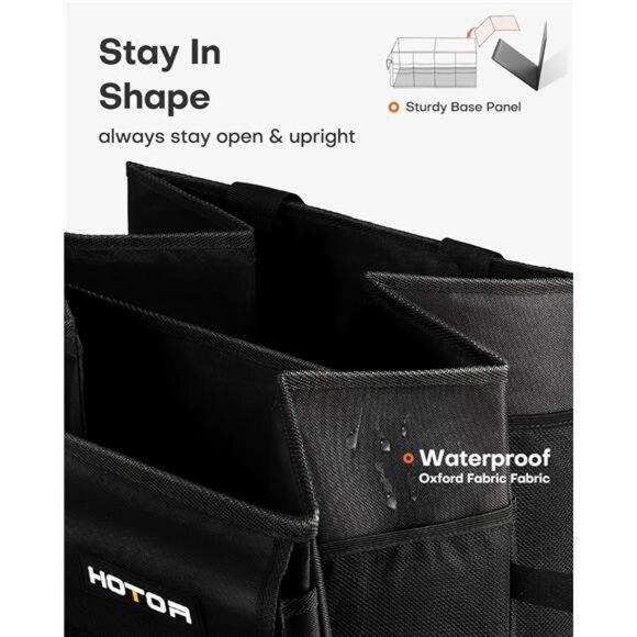 Trunk Organizer - Car Organizer, Foldable Trunk organizer for SUVs & Sedans - Picture 4 of 7